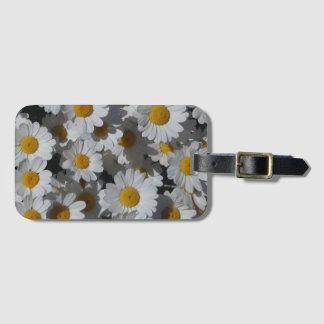 White Daisies Bagagelabel