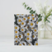 White Daisies Briefkaart (Staand voorkant)