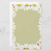 White Daisies Briefpapier (Voorkant / Achterkant)
