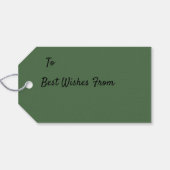 White Daisies Cadeaulabel (Achterkant Horizontaal)