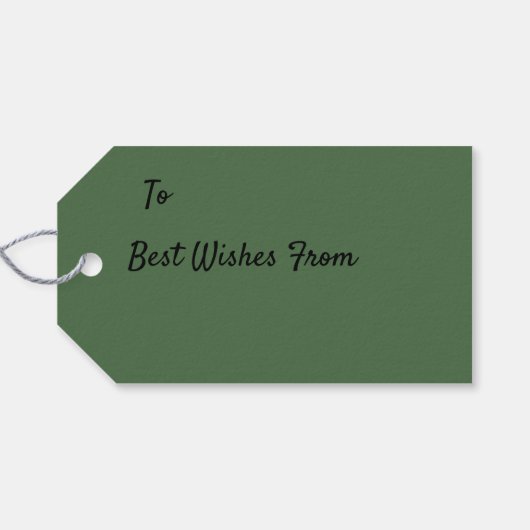 White Daisies Cadeaulabel (Achterkant Horizontaal)