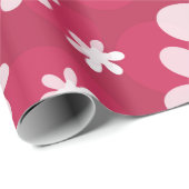 White daisies cadeaupapier (Rol Hoek)