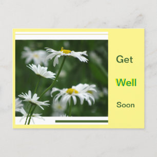 White Daisies Collage Cust. Binnenkort Briefkaart