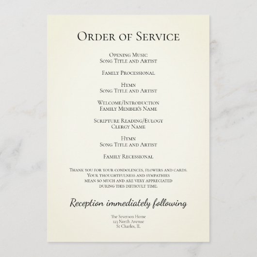 White Daisies Cowboy Boots Western Funeral Service Programma (Achterkant)