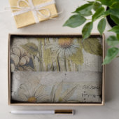  White Daisies Decoupage Tissue Paper Tissuepapier (Geschenk)