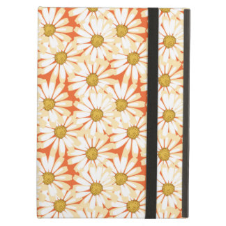 White Daisies Floral Pattern iPad Air Hoesje