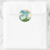 White Daisies Flower Bedankt dat je Stickers etike (Tas)
