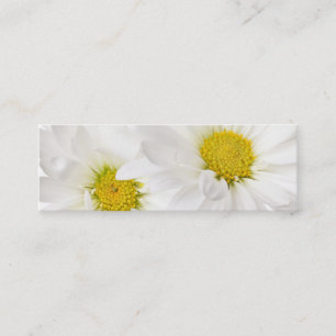 White Daisies - Gepersonaliseerd Daisy Flower Sjab Mini Visitekaartje