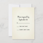 White Daisies in Milk Bottle Barn Wedding RSVP (Achterkant)