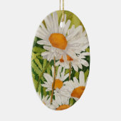 White Daisies Keramisch Ornament (Rechts)
