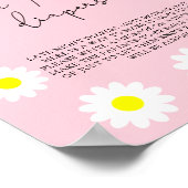 White Daisies \ Late night diapers game Poster (Hoek)