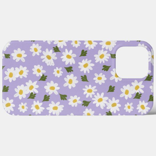 White Daisies over lavendel Case-Mate iPhone Case (Achterkant (horizontaal))