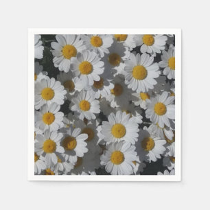 White Daisies Paper Servet
