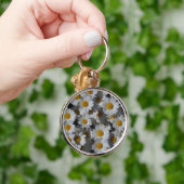 White Daisies Sleutelhanger (Hand)