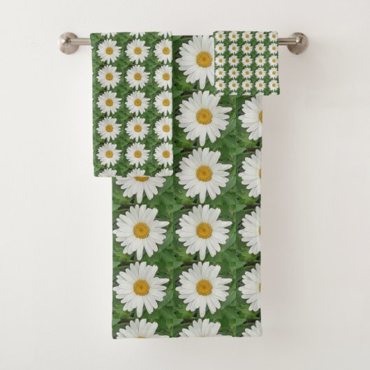 White Daisy Bad Handdoek (Insitu)