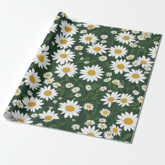 White Daisy Cadeaupapier