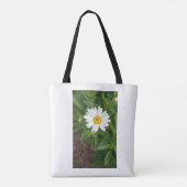 White Daisy Canvas tas (Achterkant)