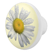 White Daisy Ceramic Knob Keramische Knop (Rechts)