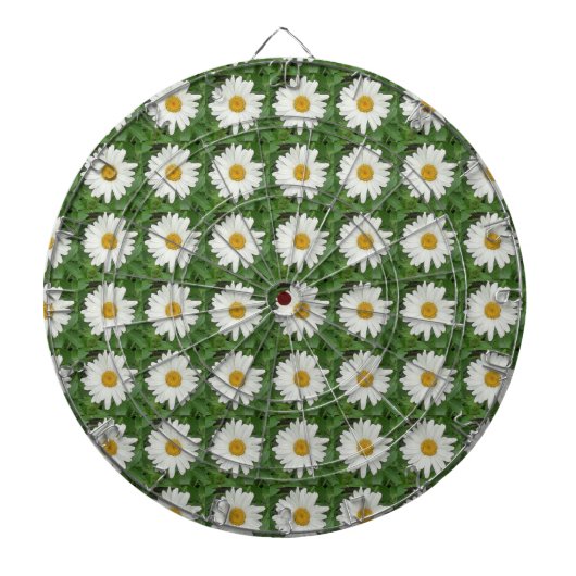 White Daisy Dartbord (Voorkant)
