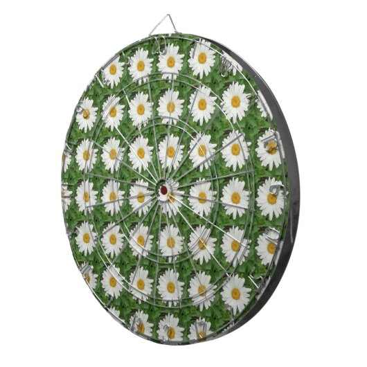 White Daisy Dartbord (Voorkant Rechts)