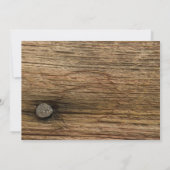 White Daisy en Barn Wood General Party Kaart (Achterkant)