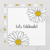 White Daisy en White Daisy Pattern Kaart (Voorkant / Achterkant)