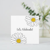 White Daisy en White Daisy Pattern Kaart (Staand voorkant)