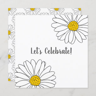 White Daisy en White Daisy Pattern Kaart