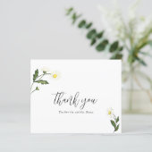 White Daisy Floral Budget Weddenschap Hartelijk da (Staand voorkant)