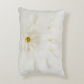 White Daisy Flower Lumbar Pillow Accent Kussen (Achterkant (Verticaal))