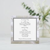 white daisy flower weddings kaart (Staand voorkant)