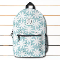 White Daisy Flowers Blue Tegels Toevoegen Logo Cor