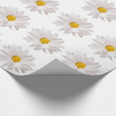 White Daisy Flowers Daisies Flower Floral Sjabloon Cadeaupapier (Hoek)