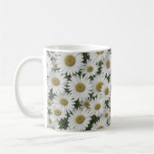 White Daisy Flowers Koffiemok (Links)