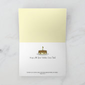 White Daisy Happy Birthday Scripting Kaart (Binnen)