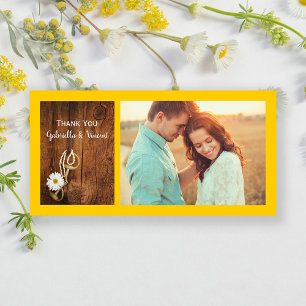 White Daisy Horse Bit Western Weddenschap Bedankt