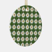 White Daisy Keramisch Ornament (Rechts)