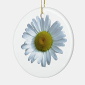 White Daisy Keramisch Ornament (Links)