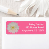 White Daisy Mum Etiket (Insitu)