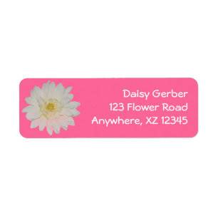 White Daisy Mum Etiket