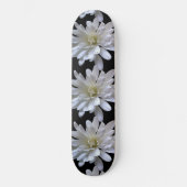 White Daisy-patroon Skateboard (Voorkant)