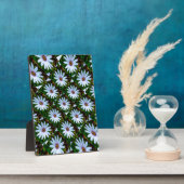 White Daisy Pattern Fotoplaat (Zijkant)
