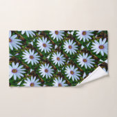 White Daisy Pattern Handdoek (Handdoek)