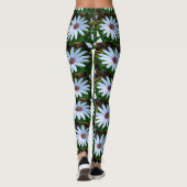 White Daisy Pattern Leggings (Achterkant)