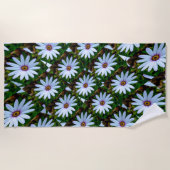 White Daisy Pattern Strandlaken (Voorkant)