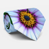 White Daisy Pattern Stropdas (Opgerold)