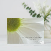 White Daisy Petals Bedankt voor je medeleven (Staand voorkant)