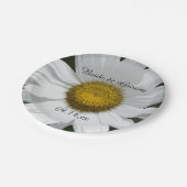 White Daisy Petals Wedding Papieren Bordje (Gekanteld)