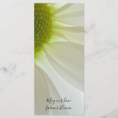 White Daisy Petals Wedding Programme Programma (Voorkant)