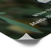 White Daisy Print - Selecteer je Lijst (Hoek)